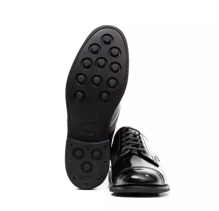 Factory Seconds - Sanders 1128b Military Derby Shoes In Black